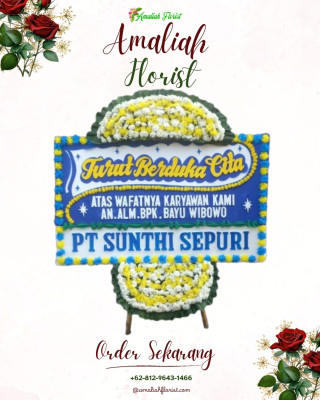 Papan Bunga Duka di Pedurungan Tengah