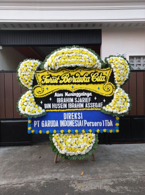 Papan Bunga Duka di Pedurungan Tengah